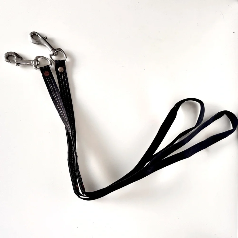 26” Short Close Control Dog Lead Leash Thick Heavy Duty Black (#A)